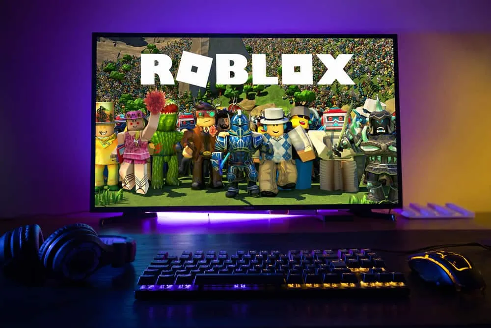 Roblox Freezes My Computer Causes Fixes Roblox Powering Imagination Game On The PC. Selective Focus.webp